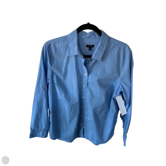 Top Long Sleeve By Talbots In Blue, Size: Lp