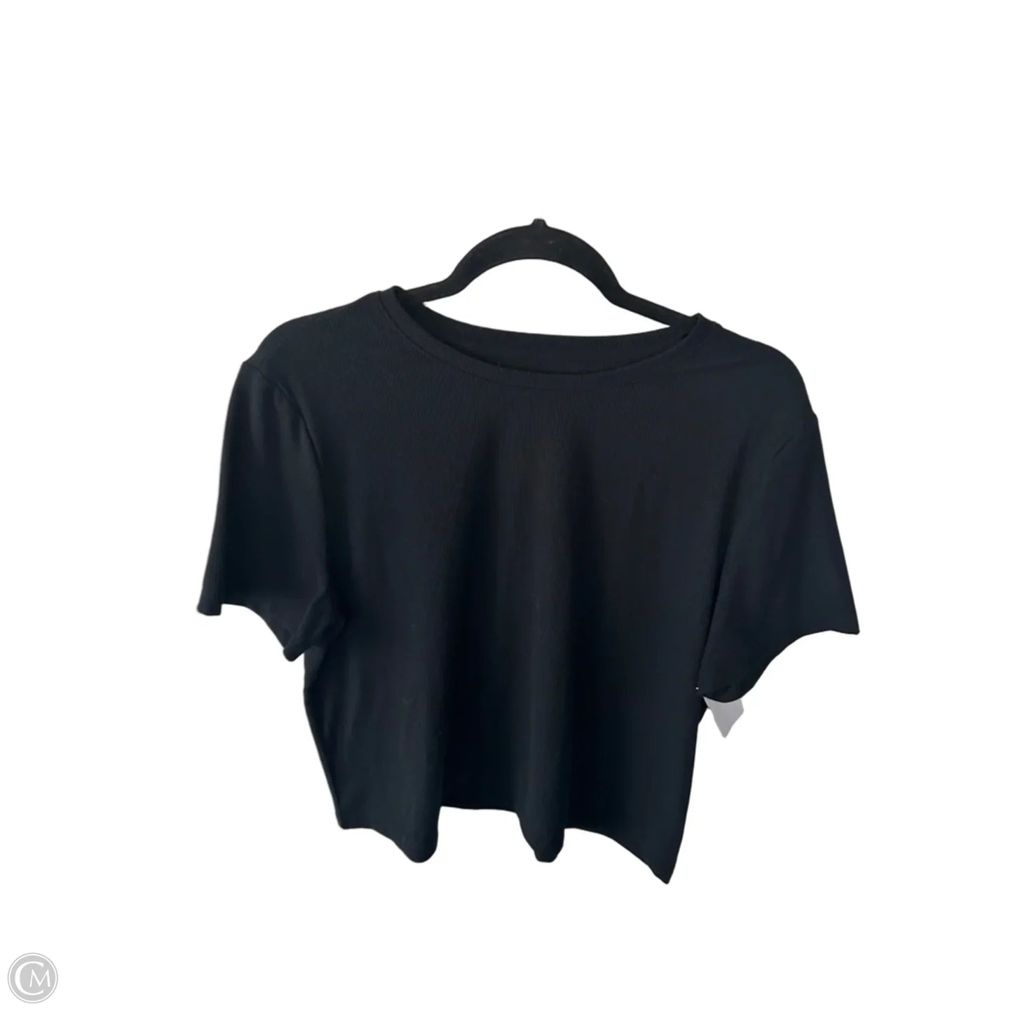 Athletic Top Short Sleeve By Gapfit In Black, Size: L