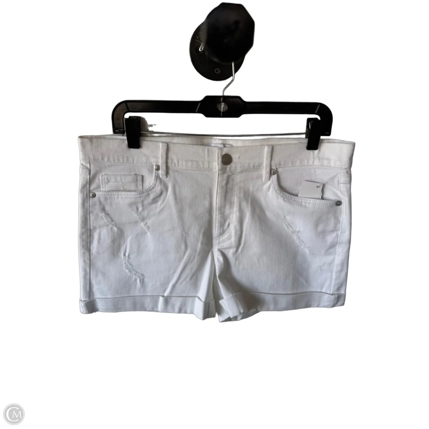 Shorts By Loft In White Denim, Size: 8