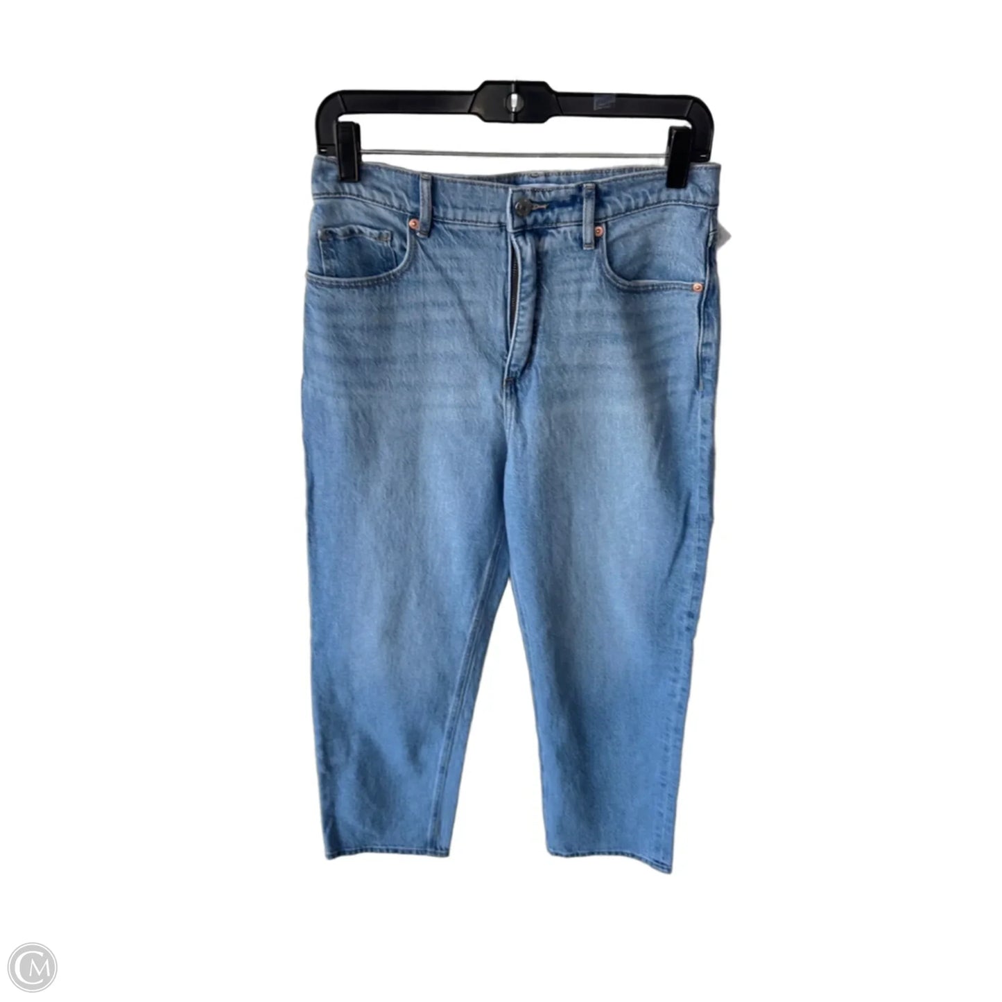 Jeans Straight By Loft In Blue Denim, Size: 8