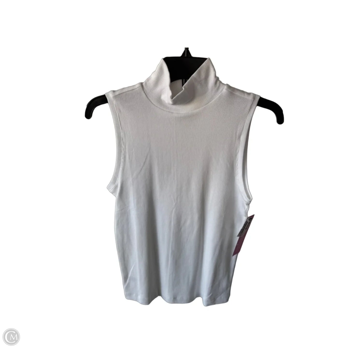 Top Sleeveless By Loft In White, Size: M