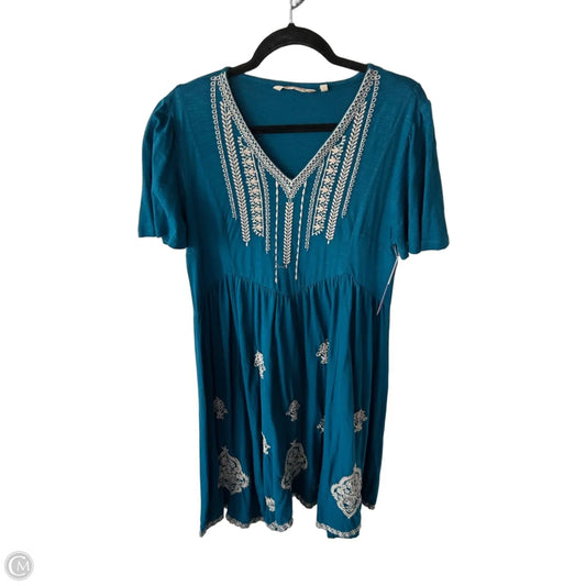 Dress Casual Midi By Soft Surroundings In Blue & Cream, Size: M