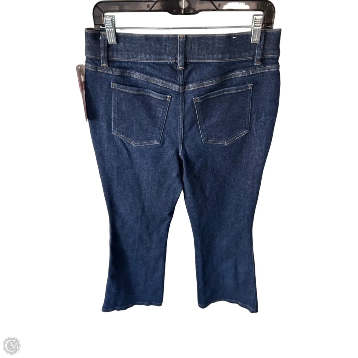 Jeans Flared By Spanx In Blue Denim, Size: 12