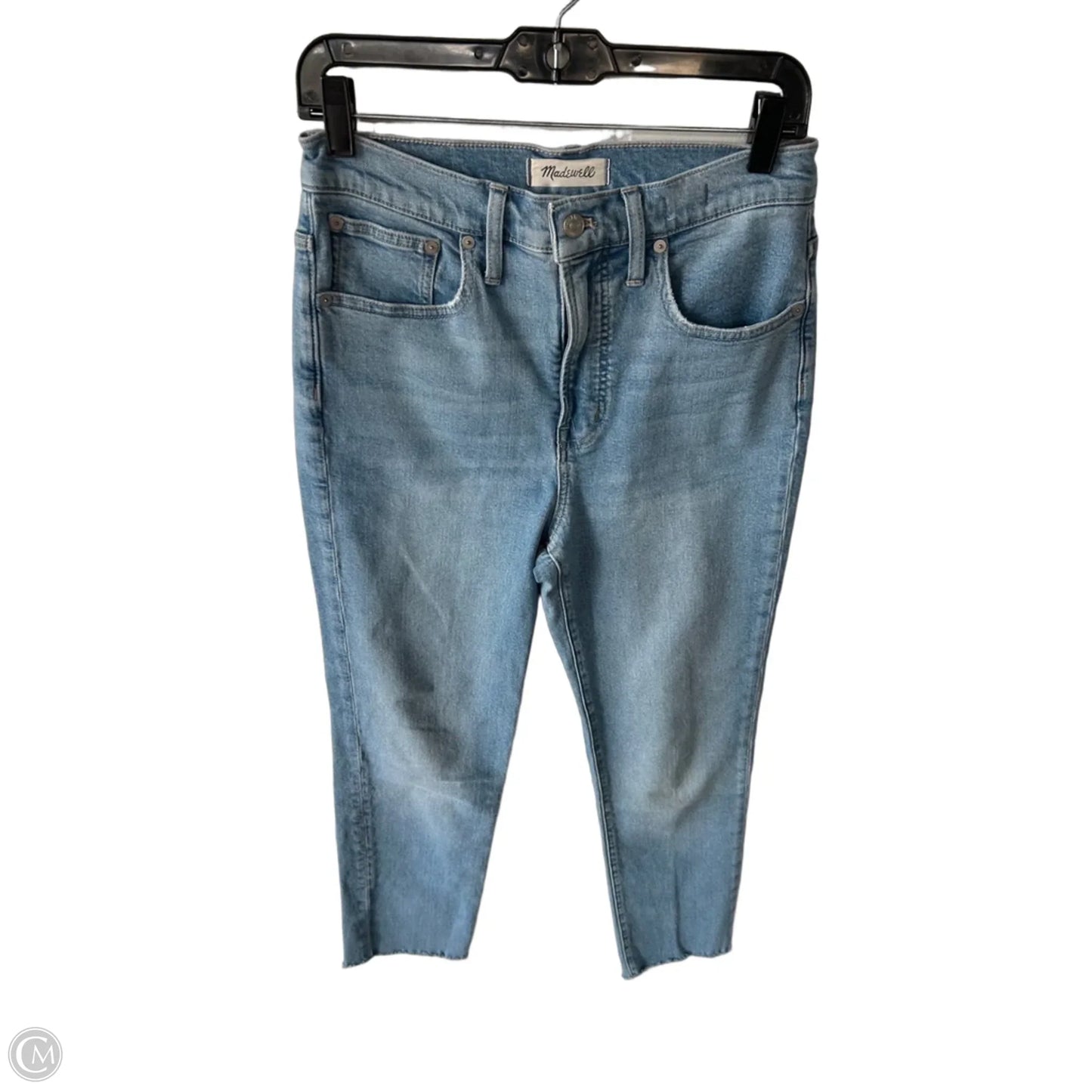 Jeans Straight By Madewell In Blue Denim, Size: 4