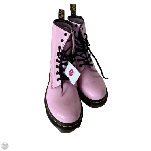 Boots Mid-calf Flats By Dr Martens In Pink, Size: 10