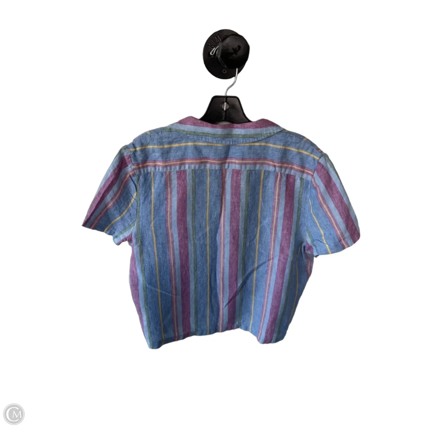 Top Short Sleeve By Frame In Blue & Red, Size: S