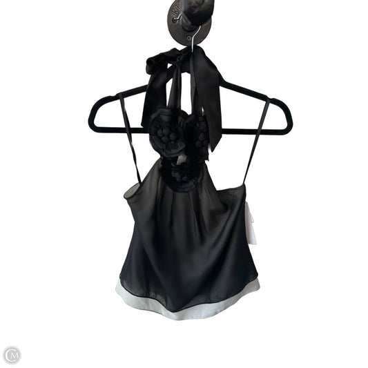 Top Sleeveless By Bcbgmaxazria In Black & Cream, Size: Xs