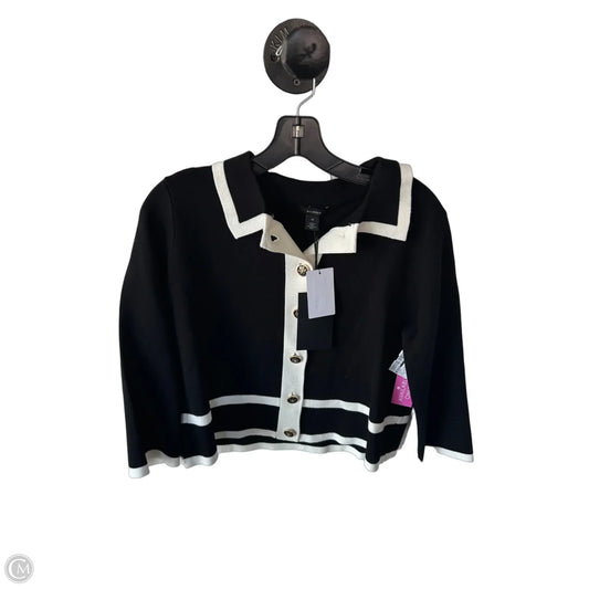 Blazer By Halogen In Black & Cream, Size: M