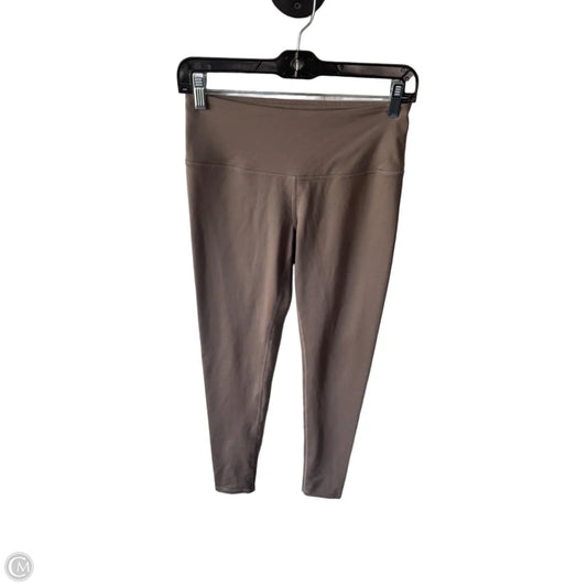 Athletic Leggings By Zella In Tan, Size: 4