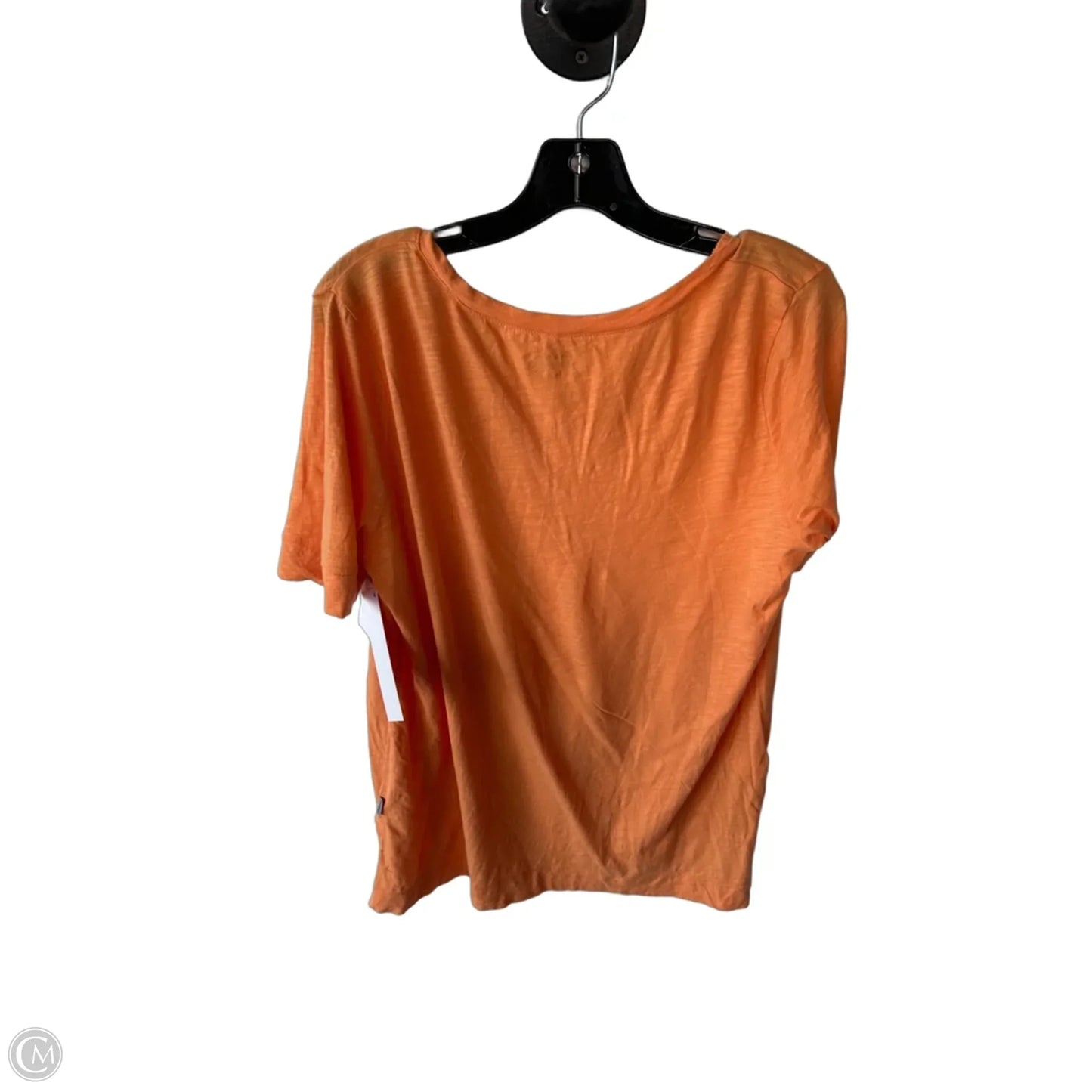 Top Short Sleeve Basic By Eddie Bauer In Orange, Size: L