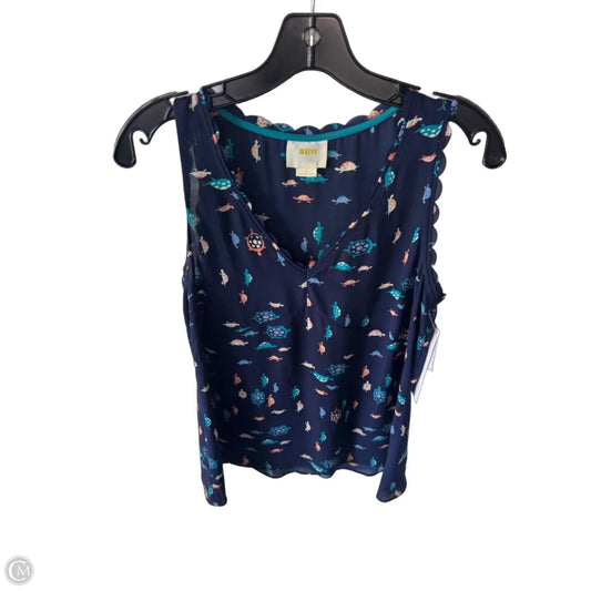 Top Sleeveless By Maeve In Blue, Size: S