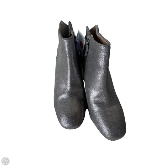 Boots Ankle Heels By White House Black Market In Silver, Size: 7.5