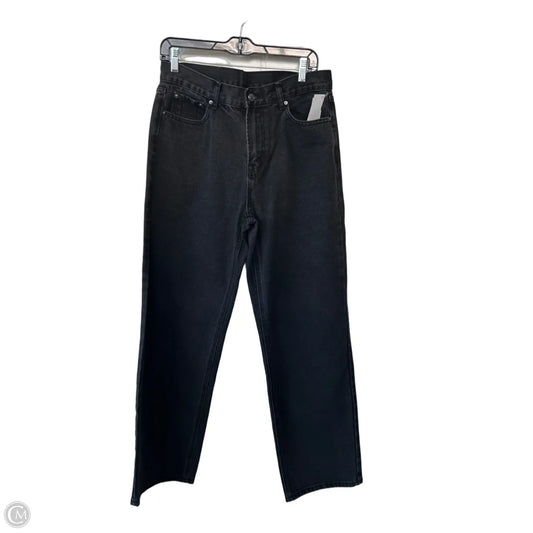 Jeans Straight By Musera In Black Denim, Size: 10
