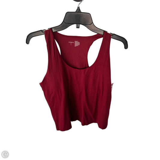 Athletic Tank Top By Soma In Red, Size: L