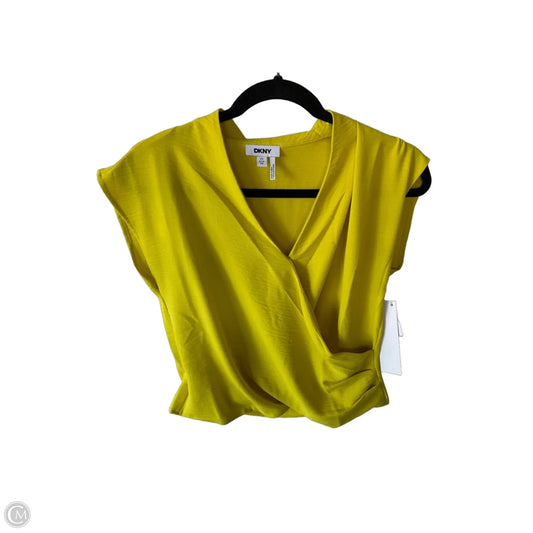 Top Sleeveless By Dkny In Yellow, Size: Xs