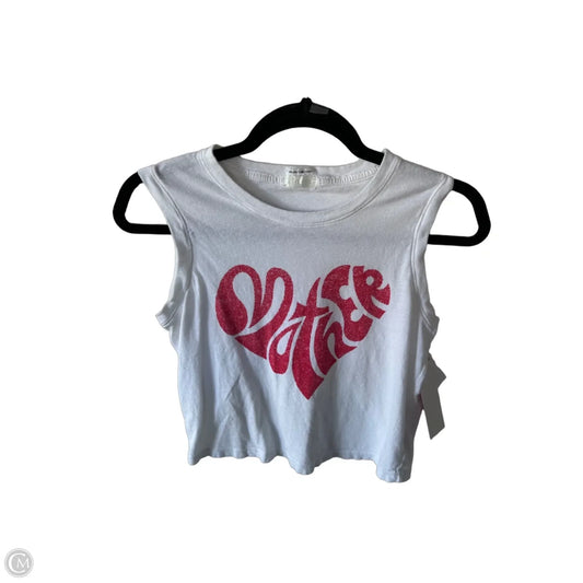 Top Sleeveless Designer By Mother In White, Size: Xs