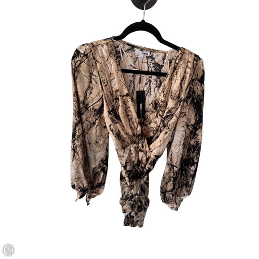 Dress Casual Short By Fashion Nova In Black & Tan, Size: L