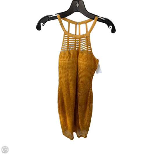 Dress Party Midi By Guess In Yellow, Size: Xs