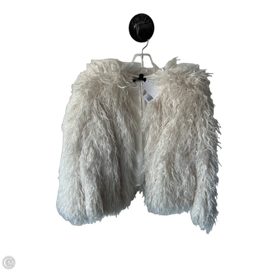 Jacket Faux Fur & Sherpa By Torrid In Cream, Size: M