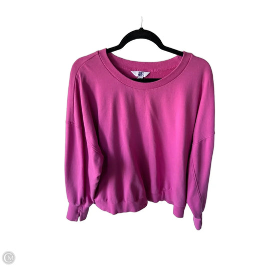 Athletic Sweatshirt Crewneck By Joy Lab In Pink, Size: Xxl