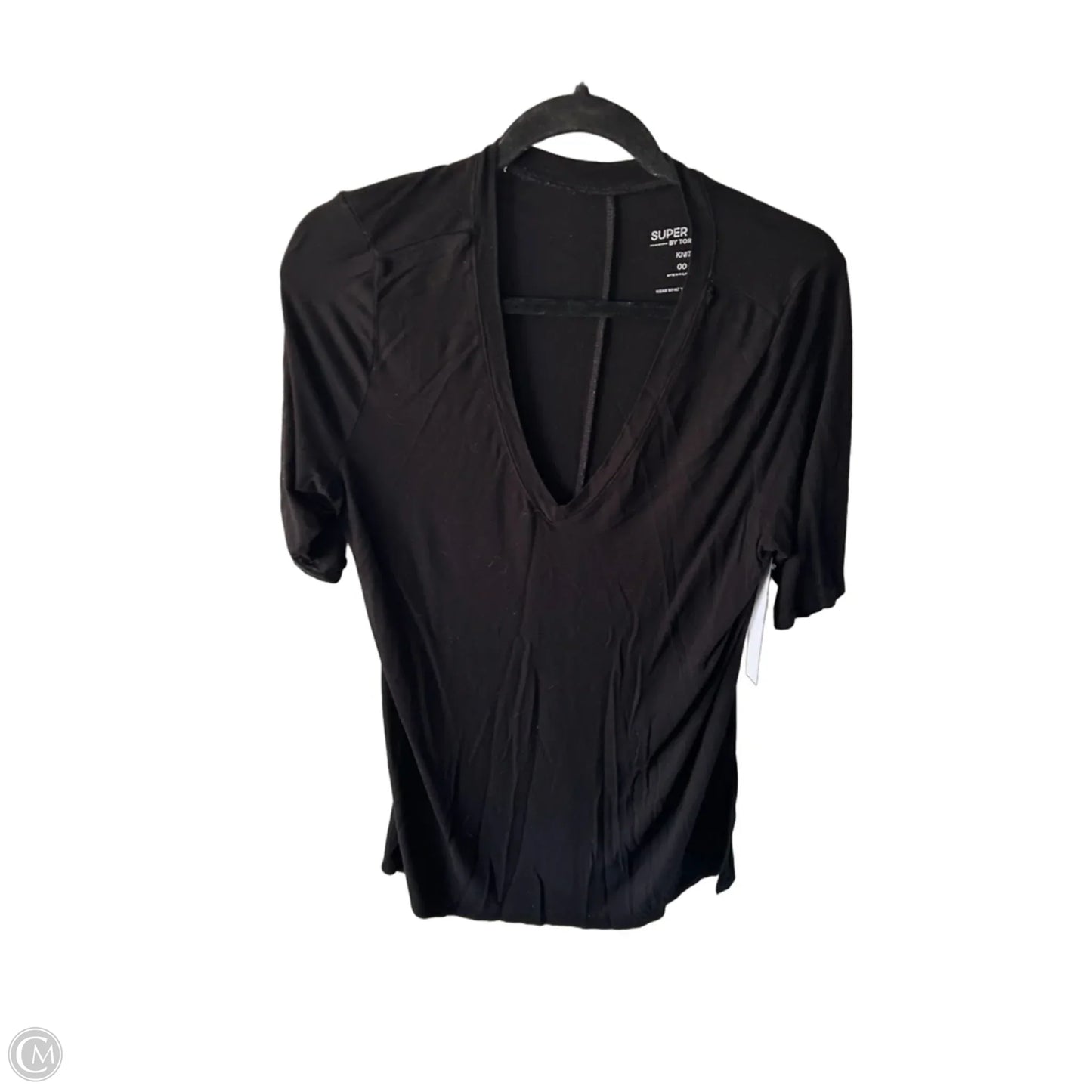 Top Short Sleeve Basic By Torrid In Black, Size: M
