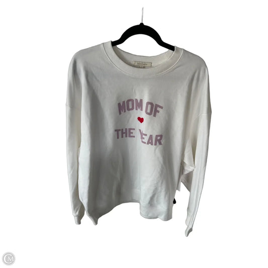 Sweatshirt Crewneck By Favorite Daughter In White, Size: M