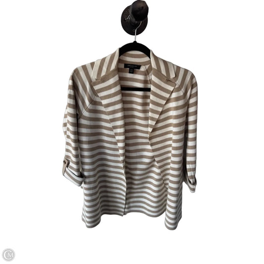 Blazer By Ann Taylor In Tan & White, Size: Xxsp