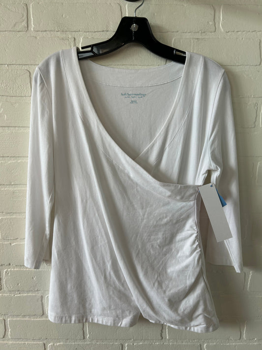Top 3/4 Sleeve Basic By Soft Surroundings  Size: M