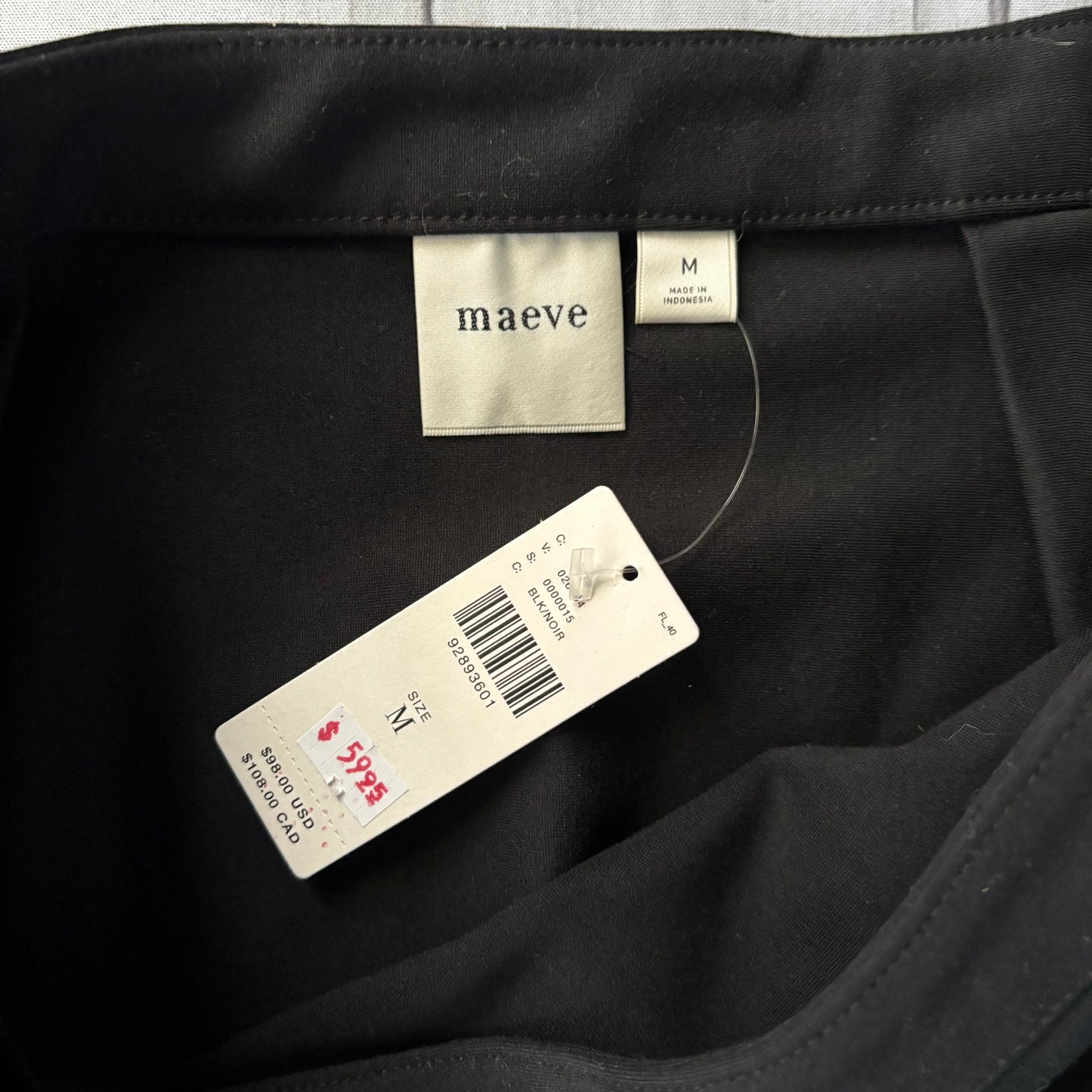 Skirt Mini & Short By Maeve In Black, Size: M