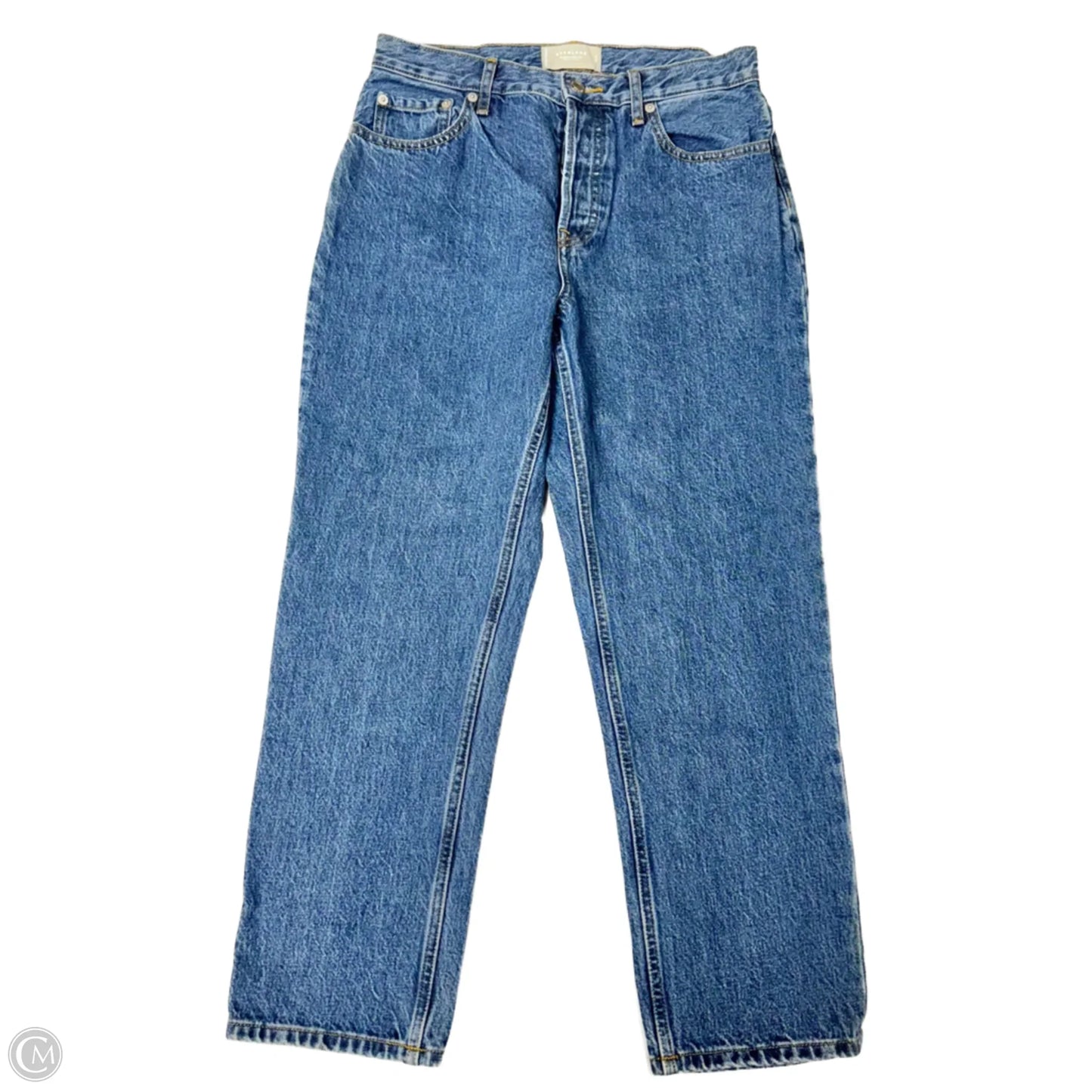 Jeans Straight By Everlane In Blue Denim, Size: 6