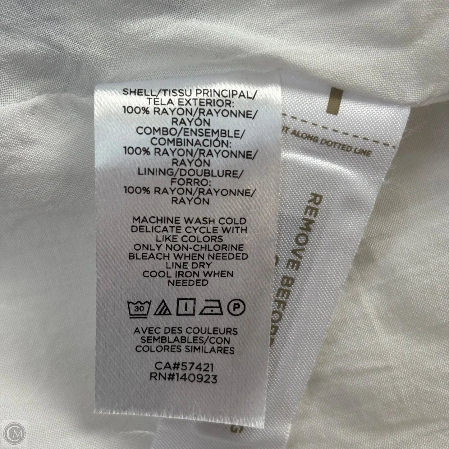 Dress Casual Short By Loft In Blue & White, Size: S