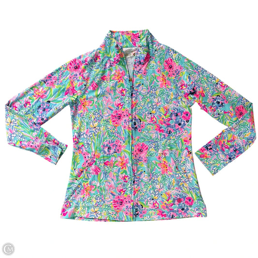 Jacket Designer By Lilly Pulitzer In Blue & Pink, Size: M