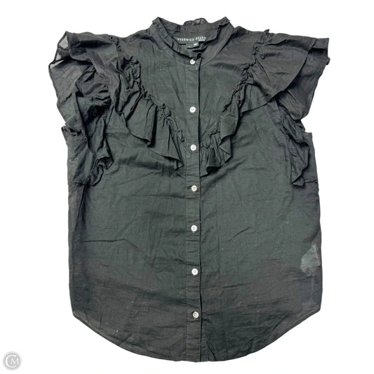 Top Short Sleeve By Veronica Beard In Black, Size: L