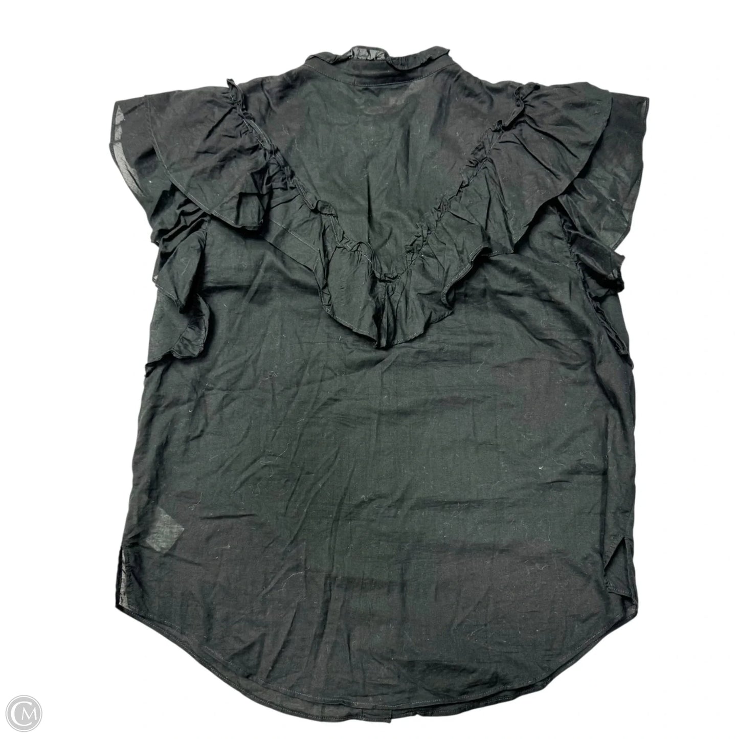 Top Short Sleeve By Veronica Beard In Black, Size: L