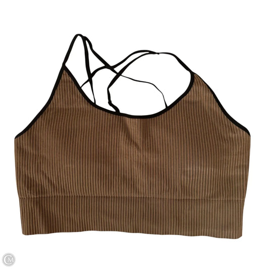 Athletic Bra By Good American In Black & Tan, Size: 2x