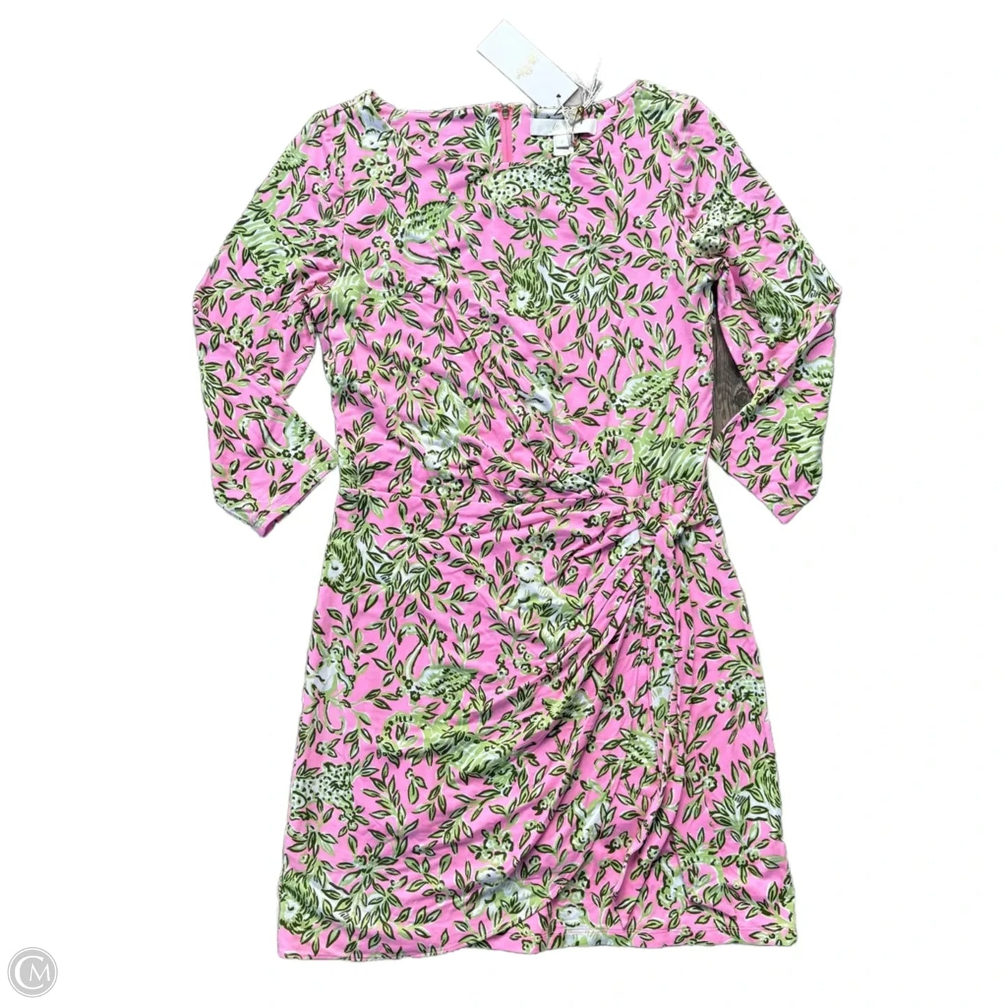 Dress Designer By Lilly Pulitzer In Green & Pink, Size: S