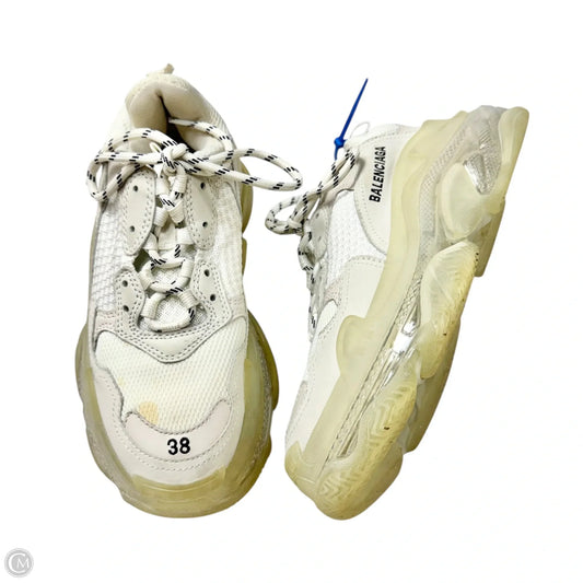 Shoes Luxury Designer By Balenciaga In White, Size: 8