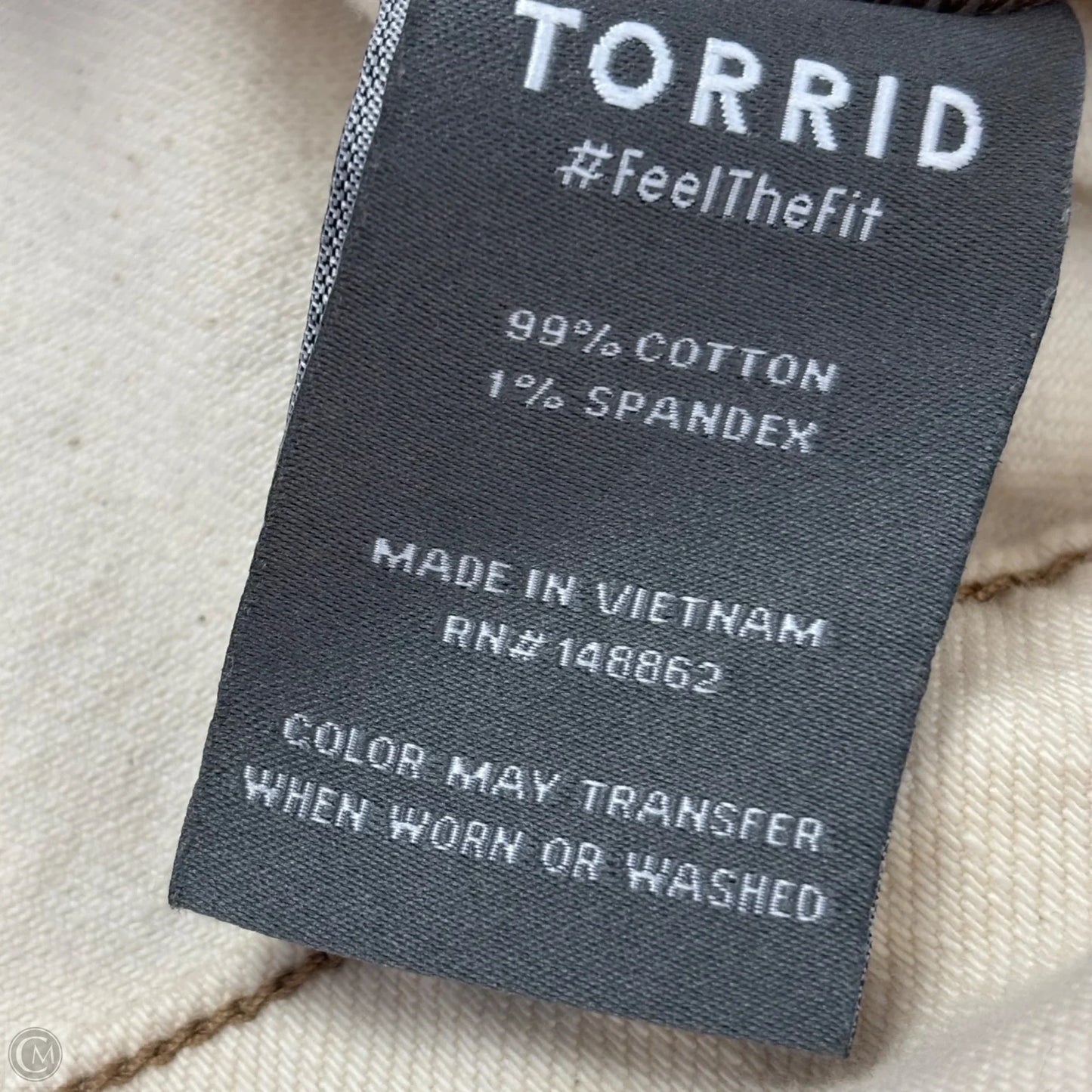 Jacket Denim By Torrid In Cream Denim, Size: M