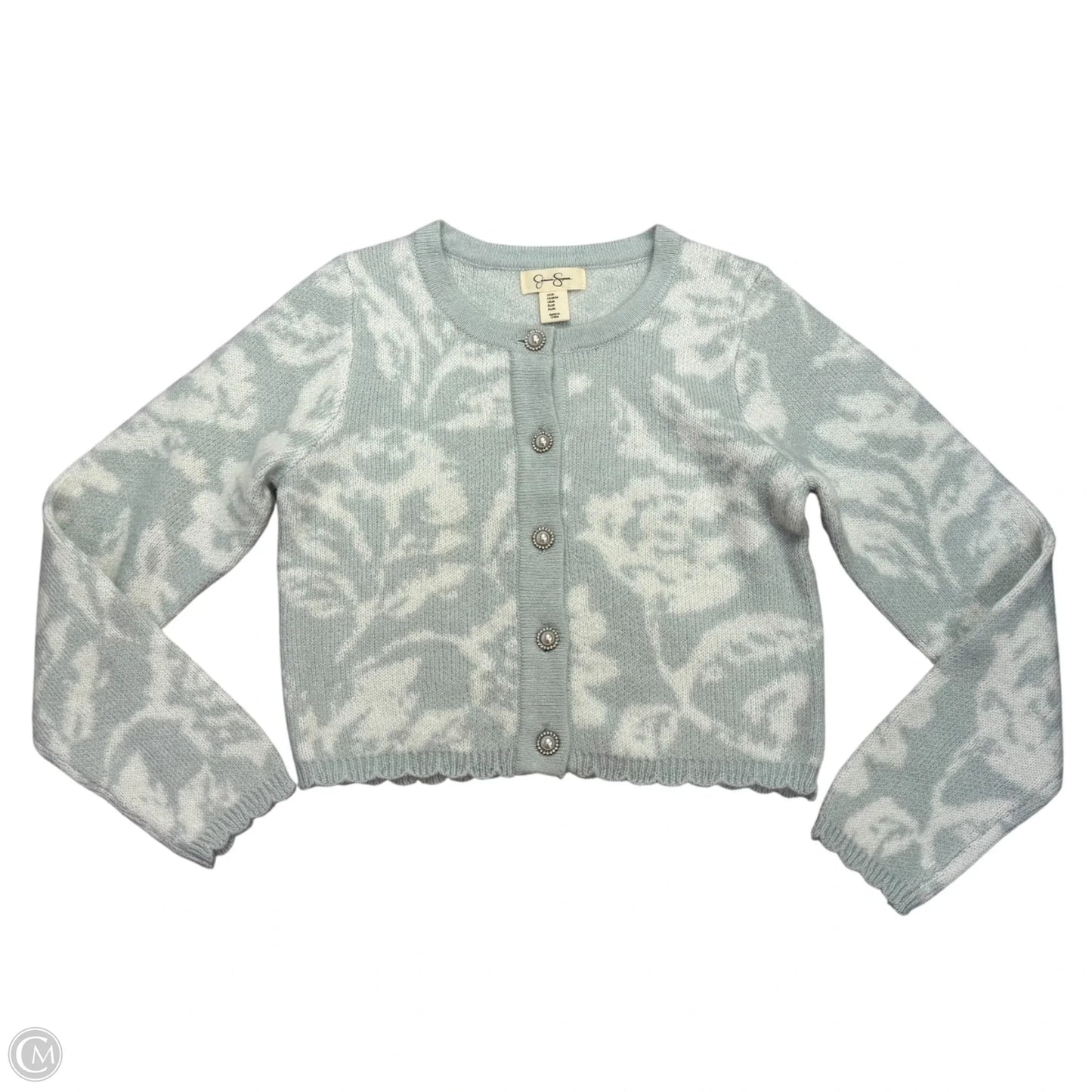 Sweater Cardigan By Jessica Simpson In Blue, Size: M