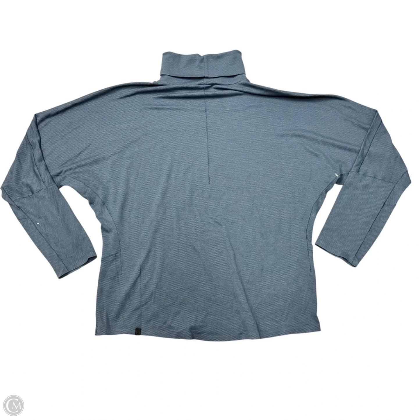 Athletic Top Long Sleeve Collar By Lululemon In Blue, Size: L