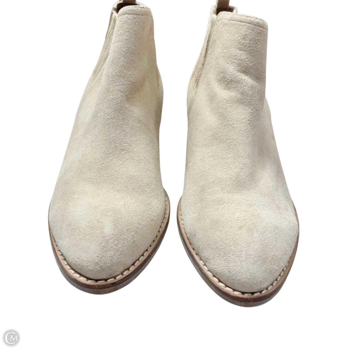 Boots Ankle Flats By Jeffrey Campbell In Cream, Size: 6.5