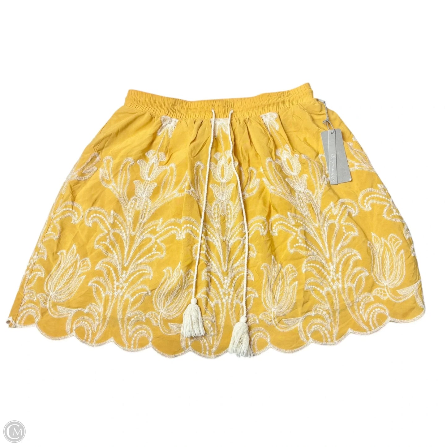Skirt Mini & Short By Soft Surroundings In Yellow, Size: S