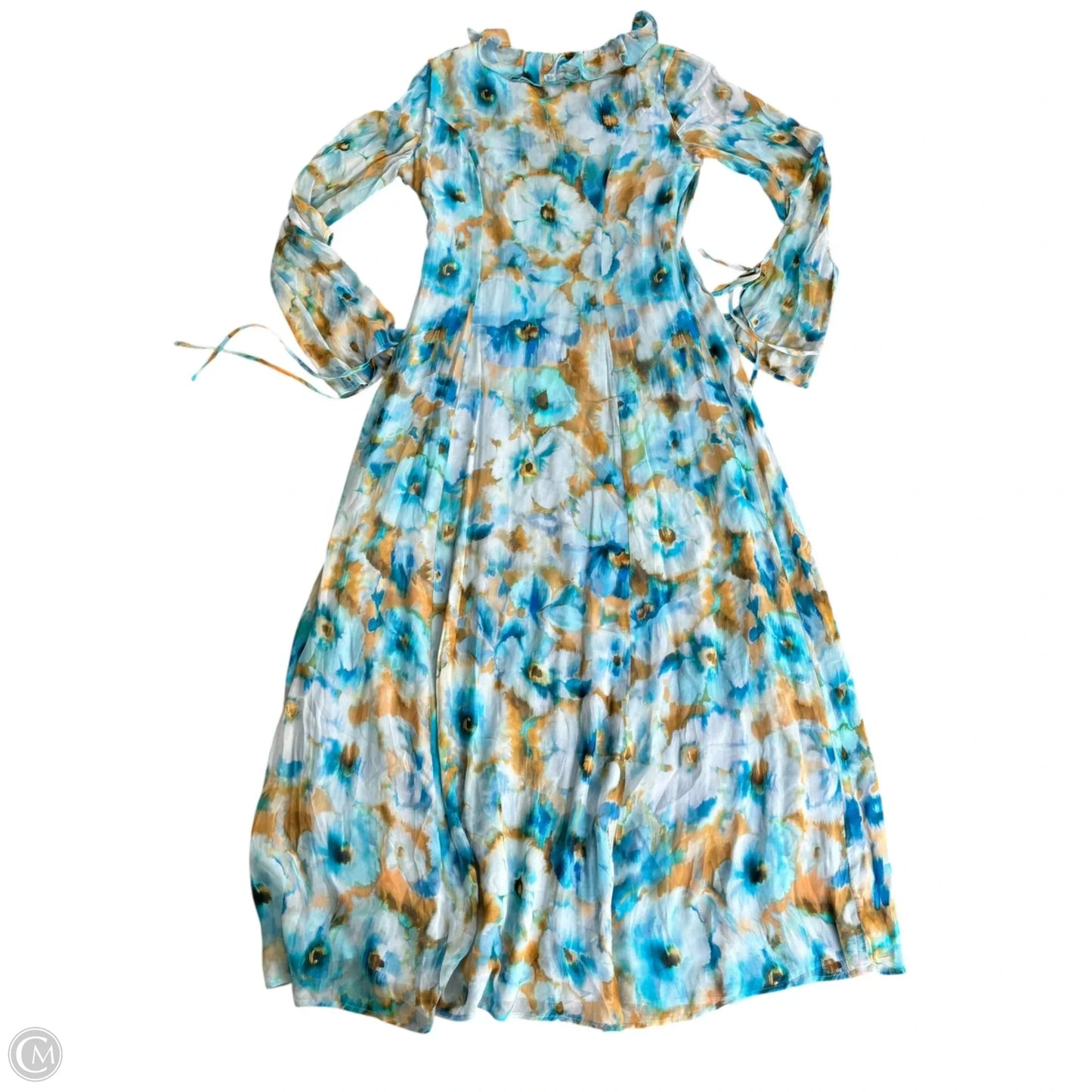 Dress Casual Maxi By Rays for Days In Blue & Orange, Size: M