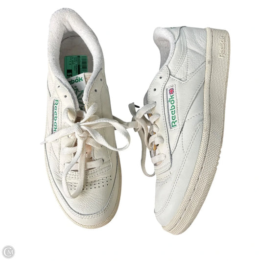 Shoes Sneakers By Reebok In Cream & Green, Size: 7.5