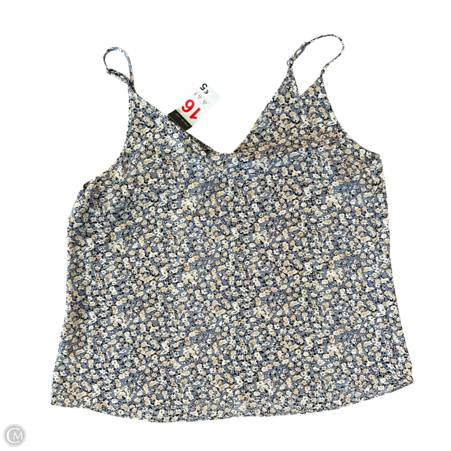 Top Sleeveless By Primark In Floral Print, Size: L