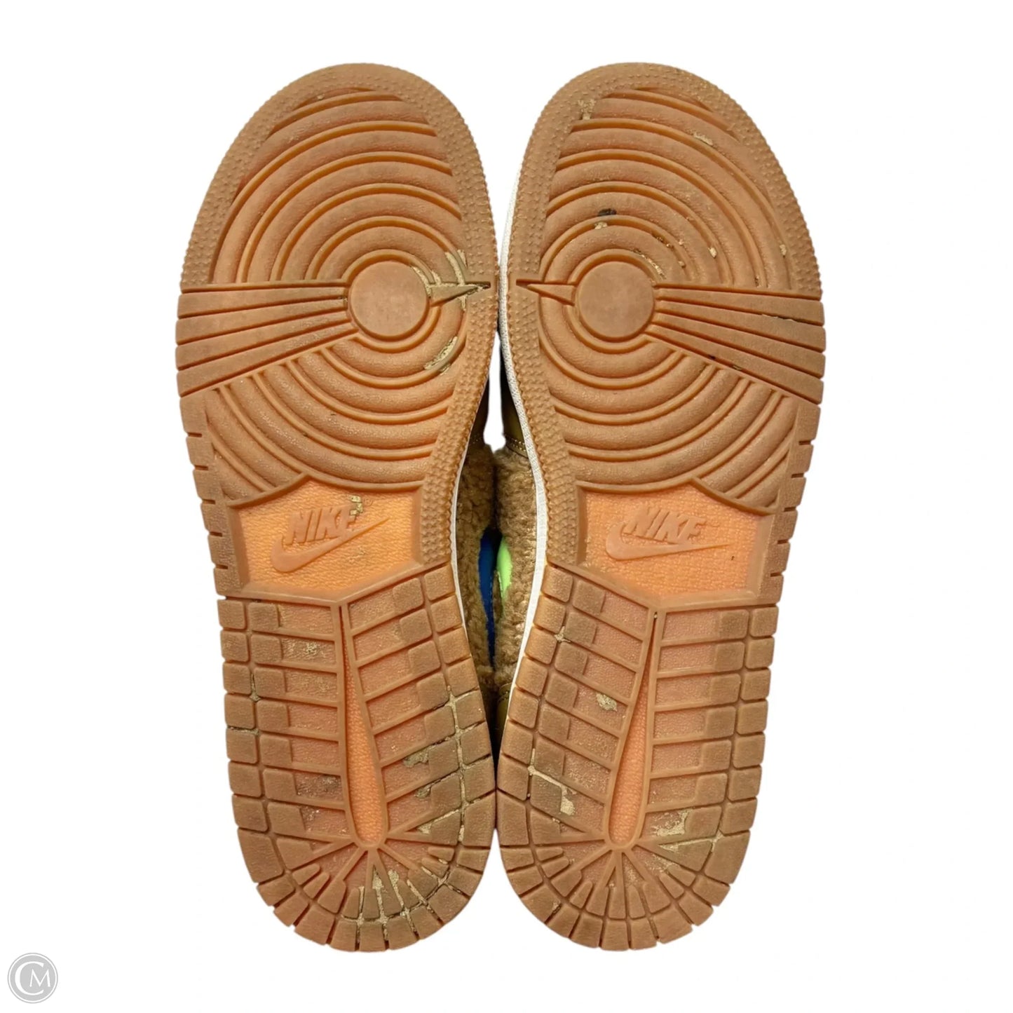 Shoes Luxury Designer By Jordan In Brown & Pink, Size: 7.5