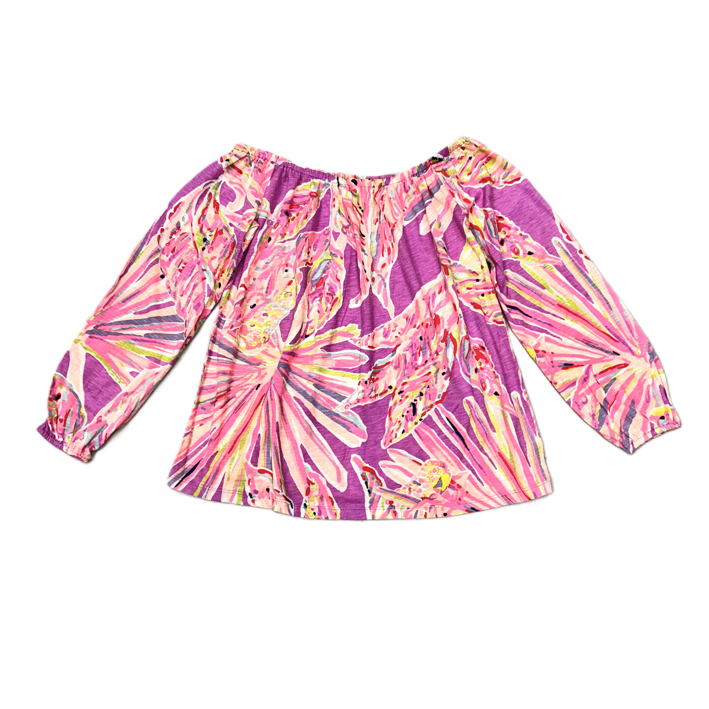 Multi-colored Top 3/4 Sleeve By Lilly Pulitzer, Size: Xs