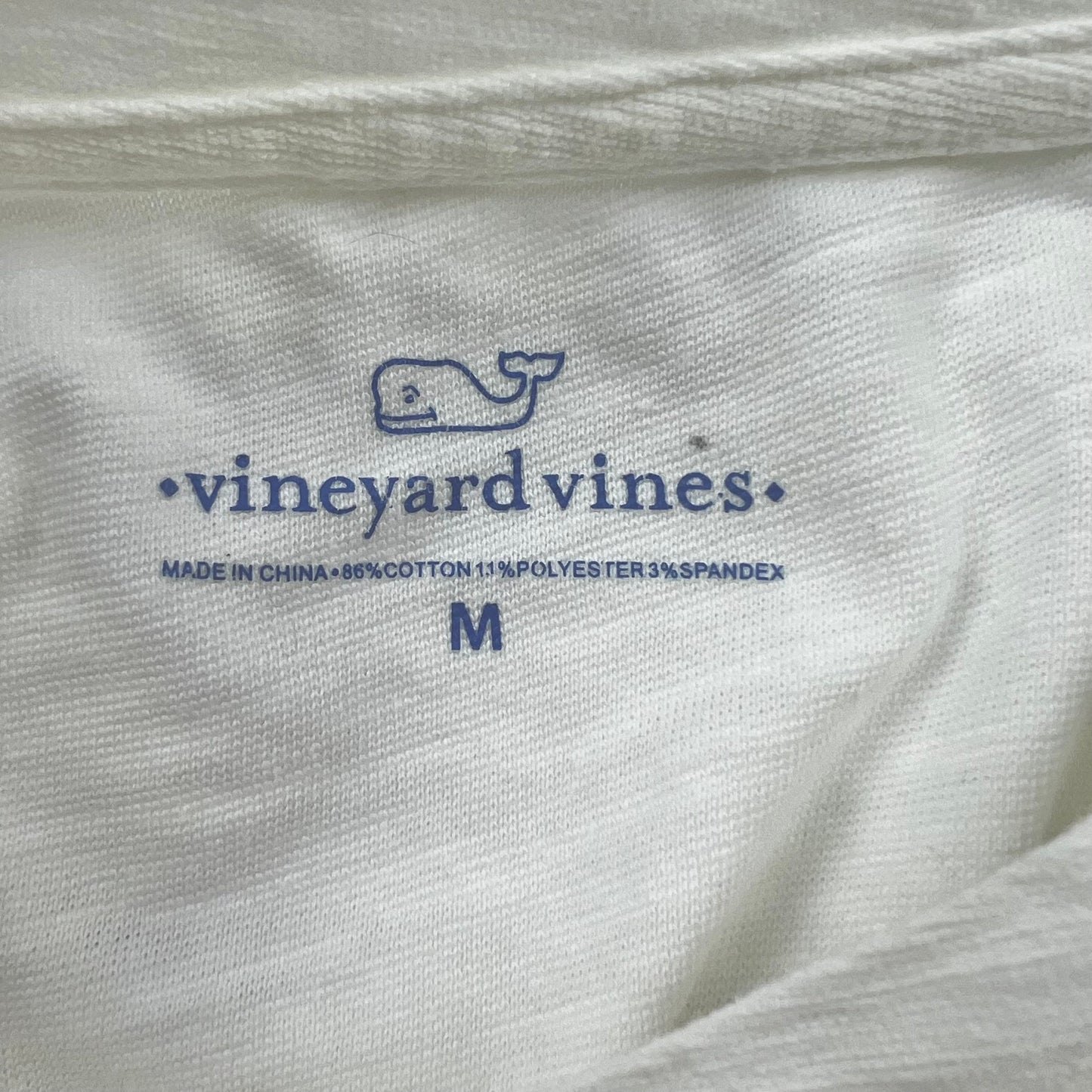 Cream Top Short Sleeve By Vineyard Vines, Size: L