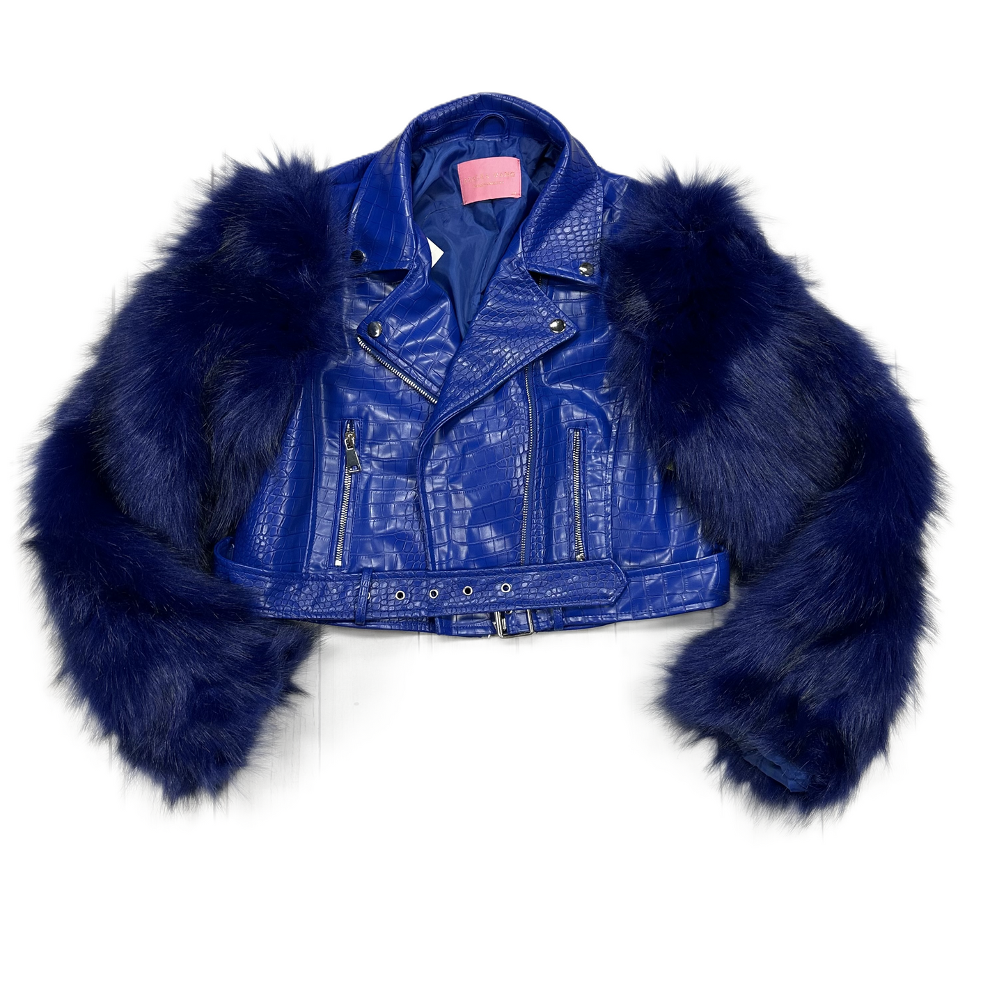 Coat Faux Fur & Sherpa By Azalea Wang In Blue, Size: Xl