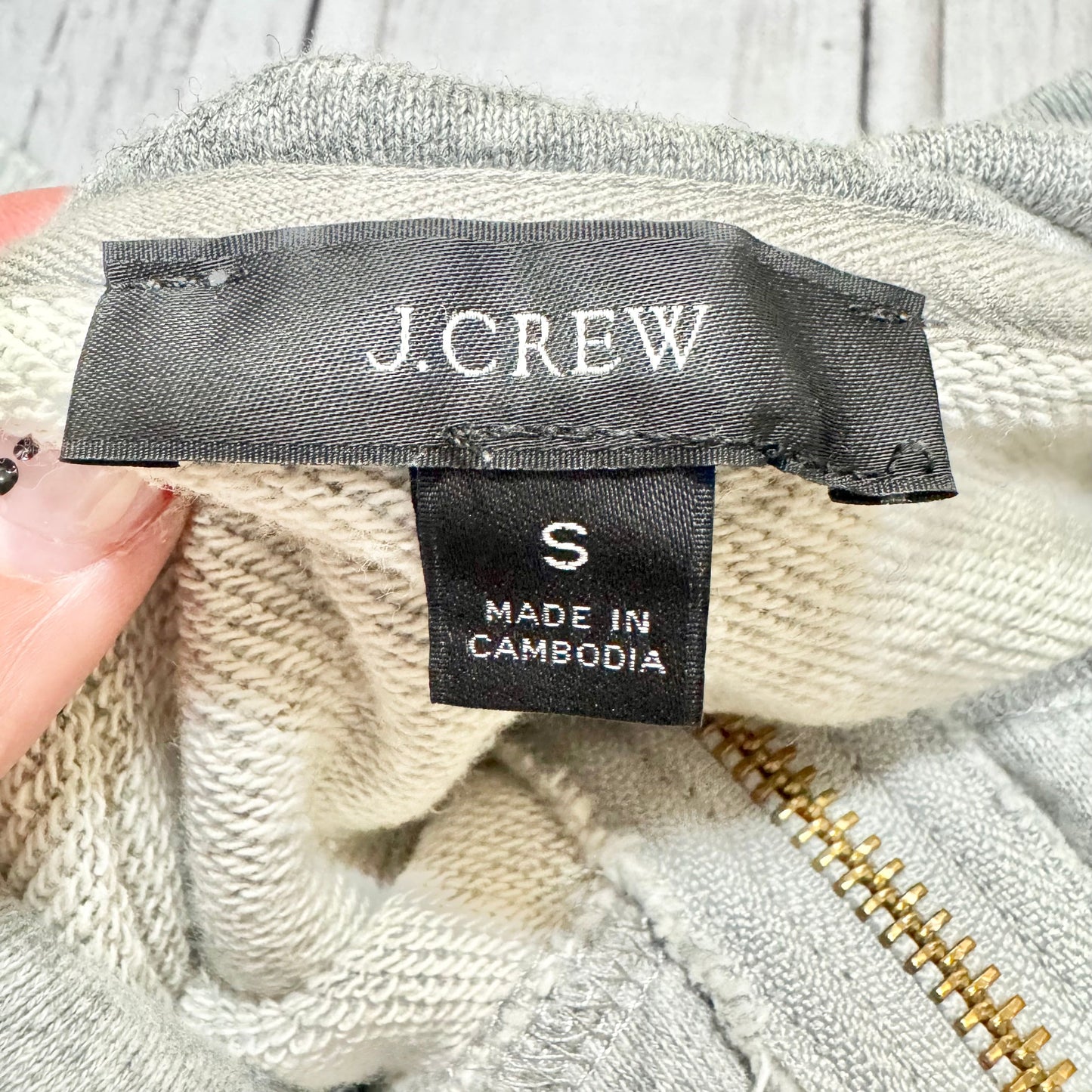 Sweatshirt Crewneck By J. Crew In Grey, Size: S